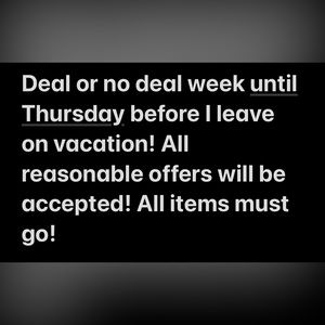 Last day is thursday 10/5!